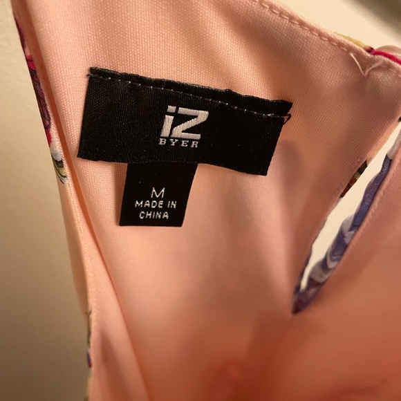 IZ Byer Pink Floral Sundress - Picture 3 of 3